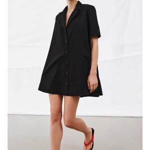 ZW collection poplin mini dress